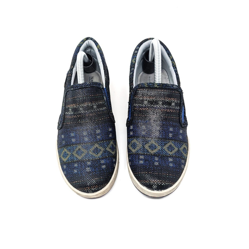 Nurse Mates Womens 6 Hollis Leather Aztec Multicolor Comfort Slip On Sneakers